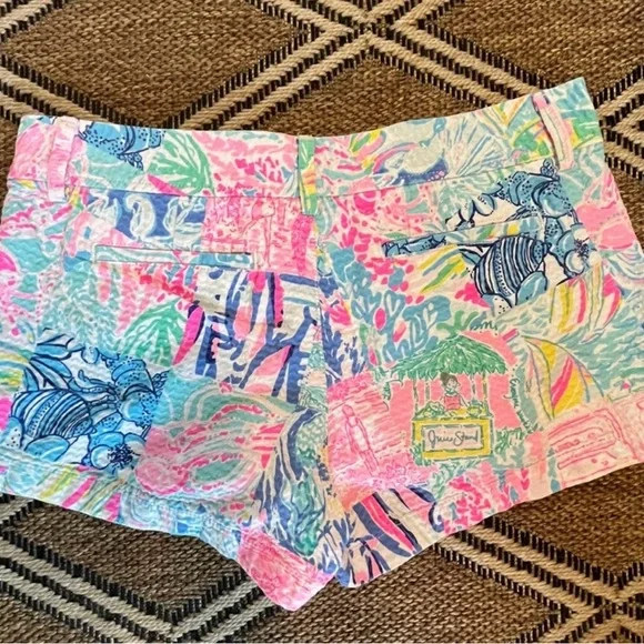 Lilly Pulitzer Women's Walsh Shorts Colorful Size 10 - Picture 3 of 4